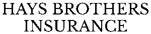 Hays Brothers Insurance - Logo 800